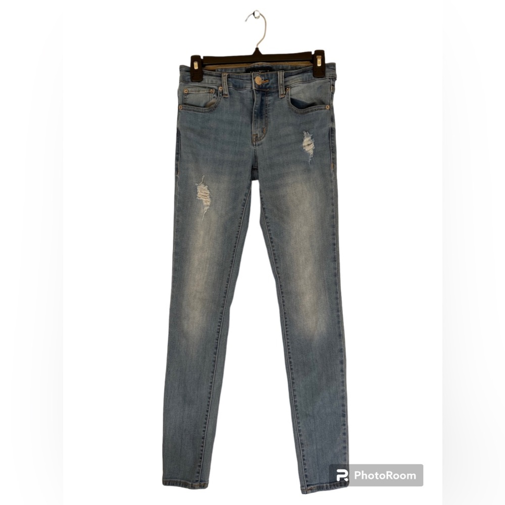 Low rise denim skinny jeggings